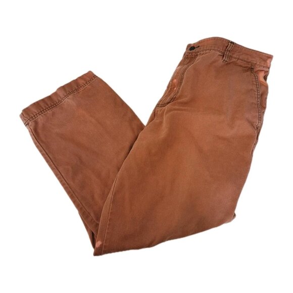 Dockers Mens Brown Pants Size 38x30 Cargo Pants Custom Bleached - Picture 1 of 7